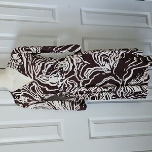 Diane Von Furstenberg Julian Brown Wrap Dress Size 10